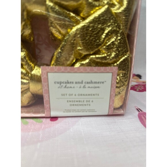 cupcake and cashmere Gold Bow Ornaments - Picture 3 of 3